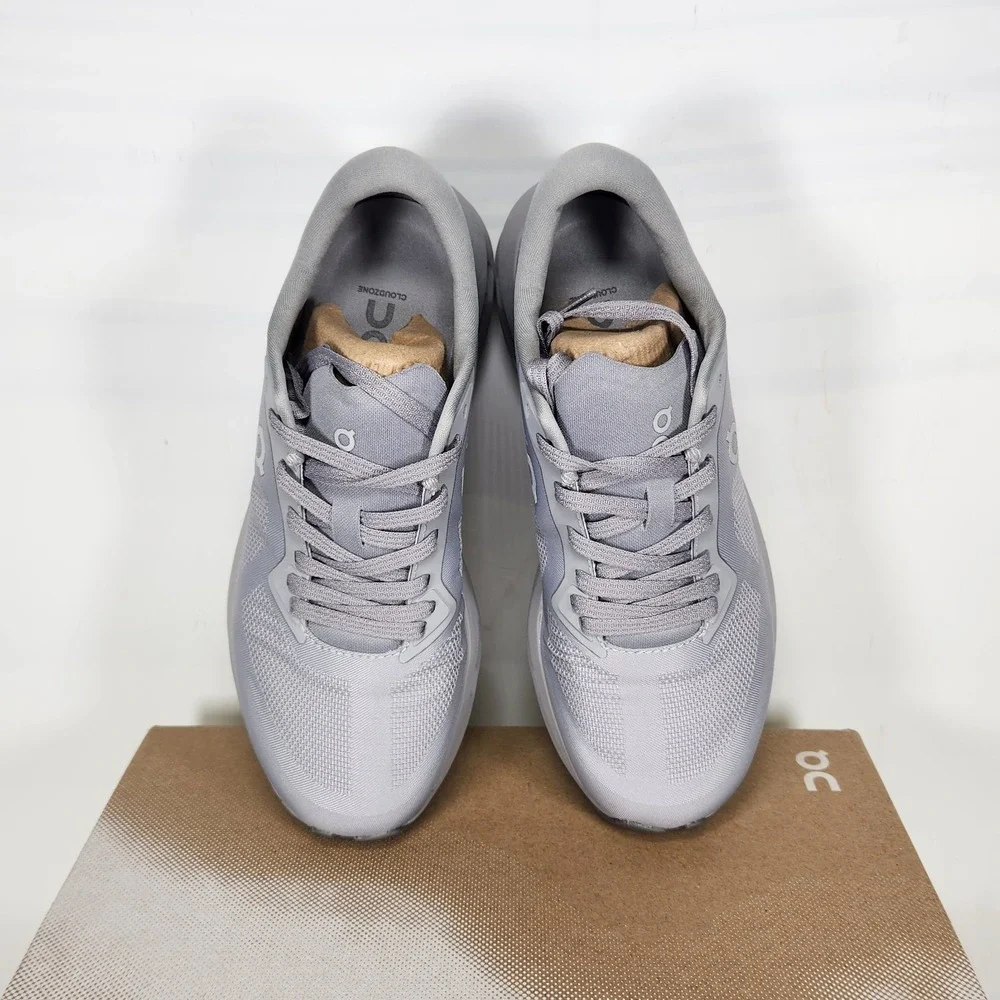 On Cloudzone Running Shoes Women Size 6.5 Alloy Rock Grey Lightweight Sneakers